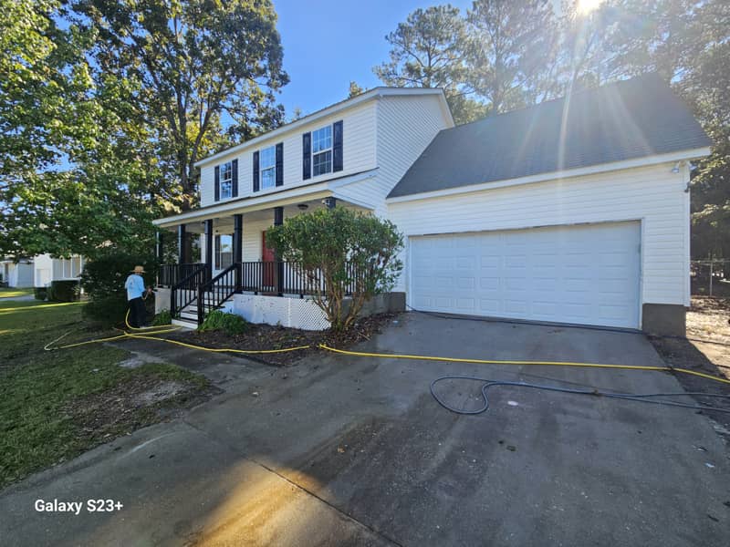 Exterior house cleaning