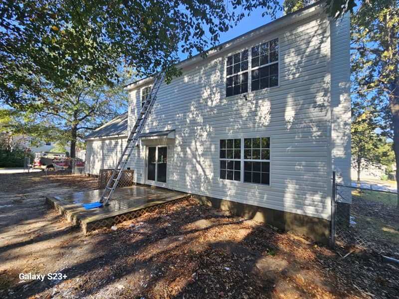 Exterior house cleaning